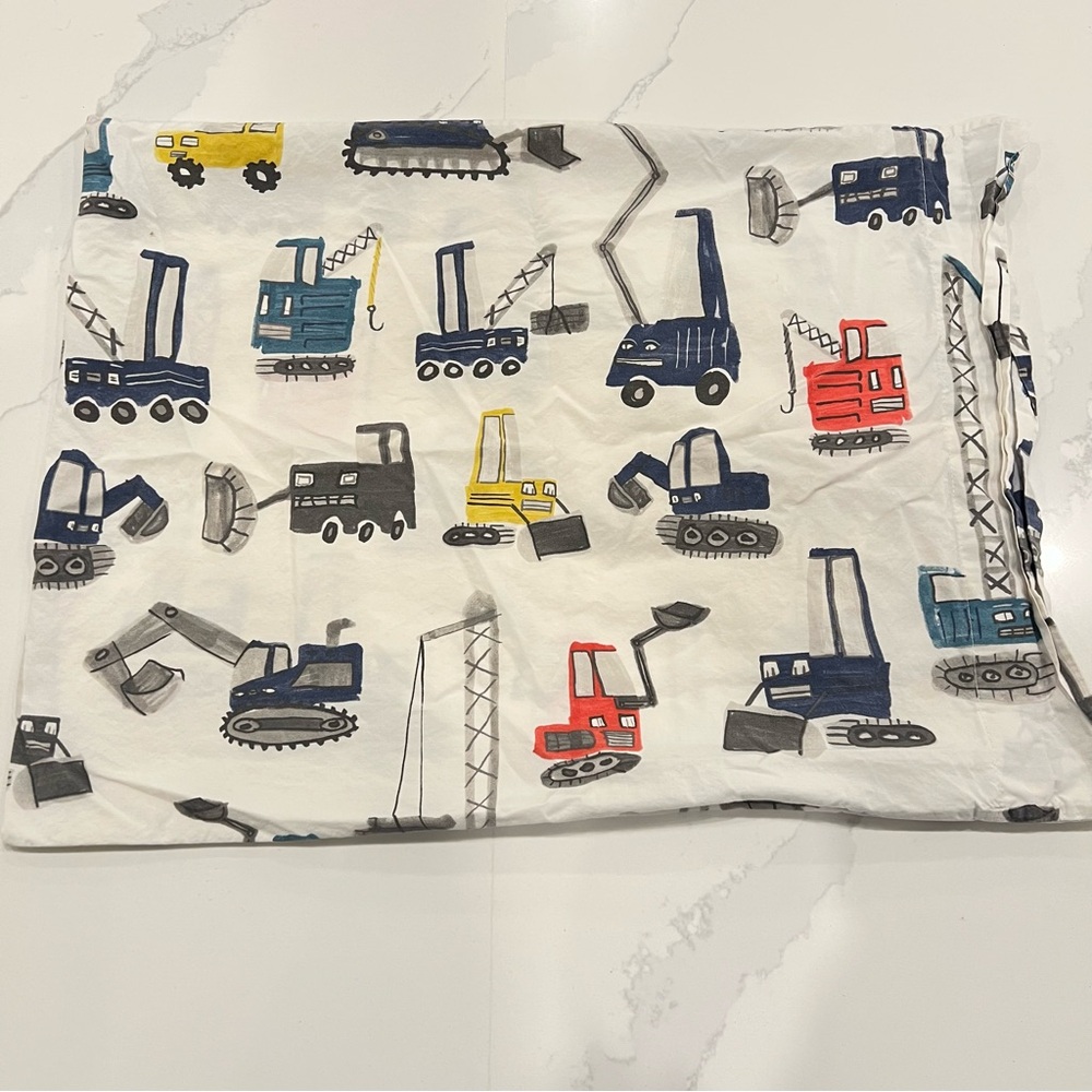 Pottery Barn Kids Jax Toddler Crib Bed Sheet Set - Picture 2 of 5